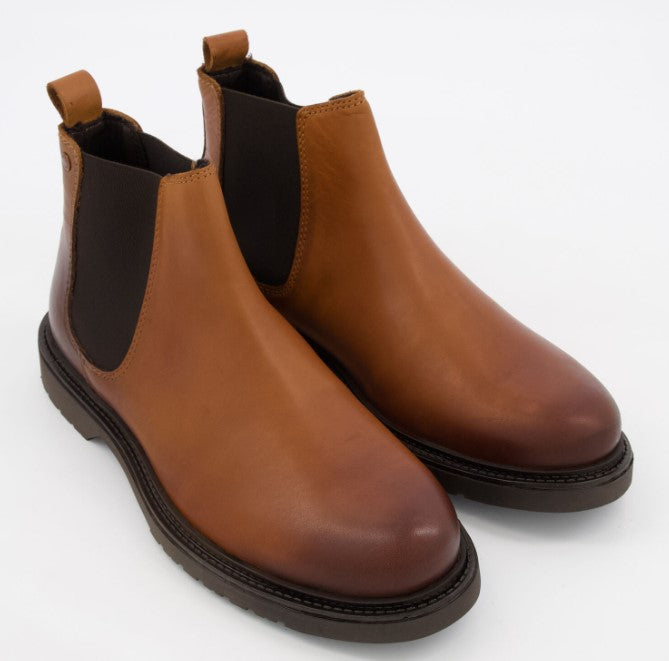 Jack &Jones Limited-Edition Tan Chelsea Leather Boots