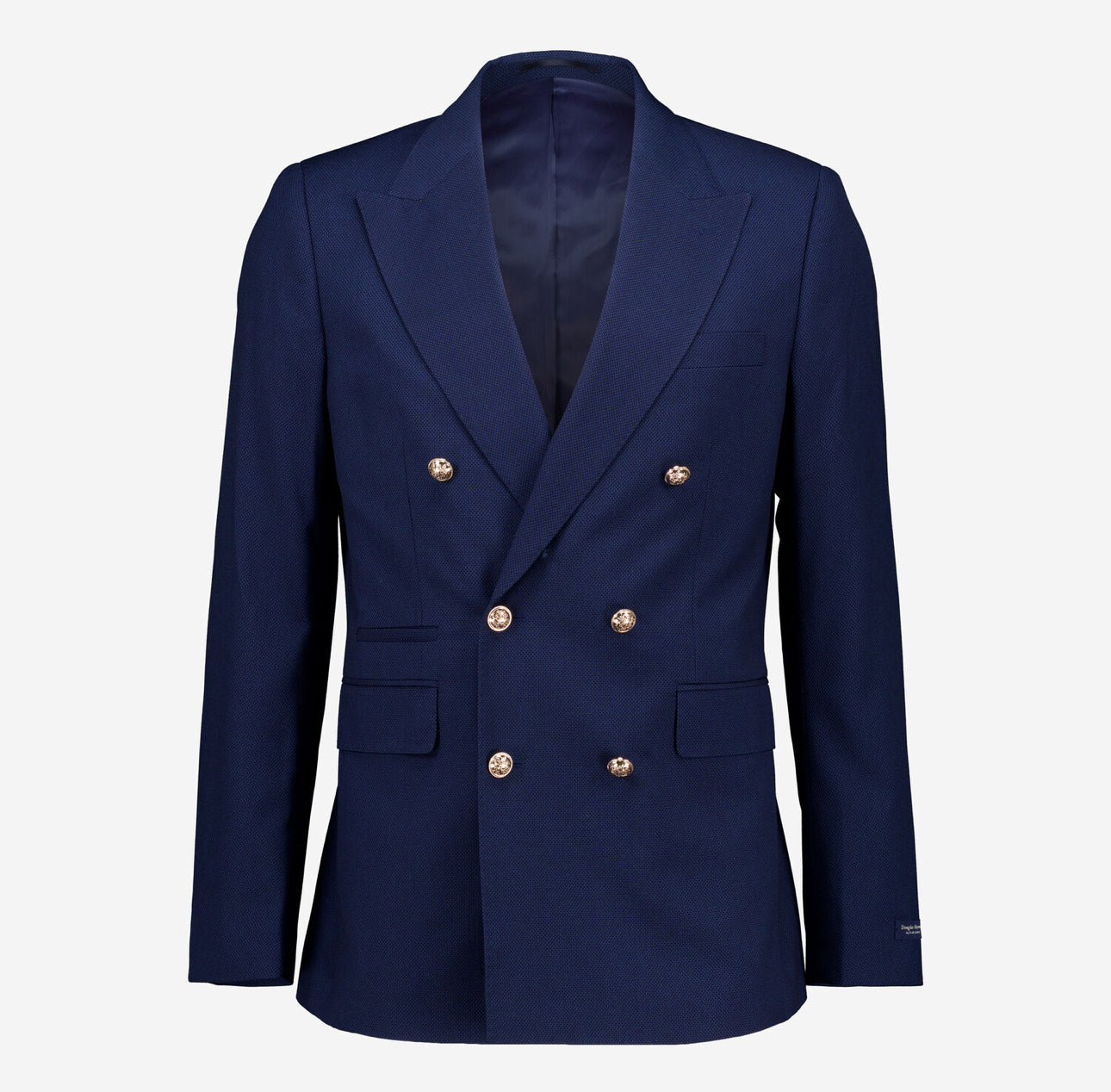 Douglas Hayward Navy Textured Military Blazer – Limited Edition Authority in Style