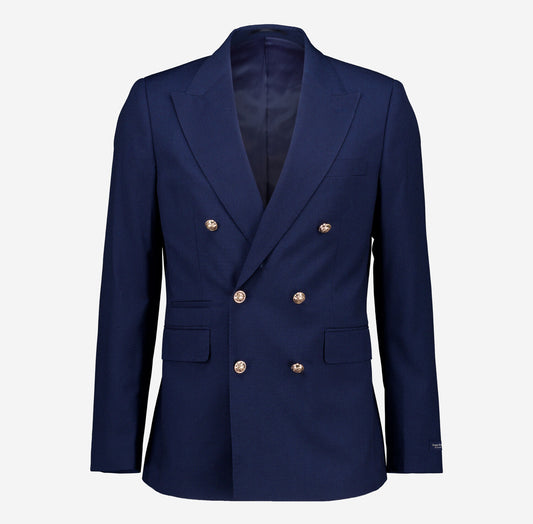 Douglas Hayward Navy Textured Military Blazer – Limited Edition Authority in Style