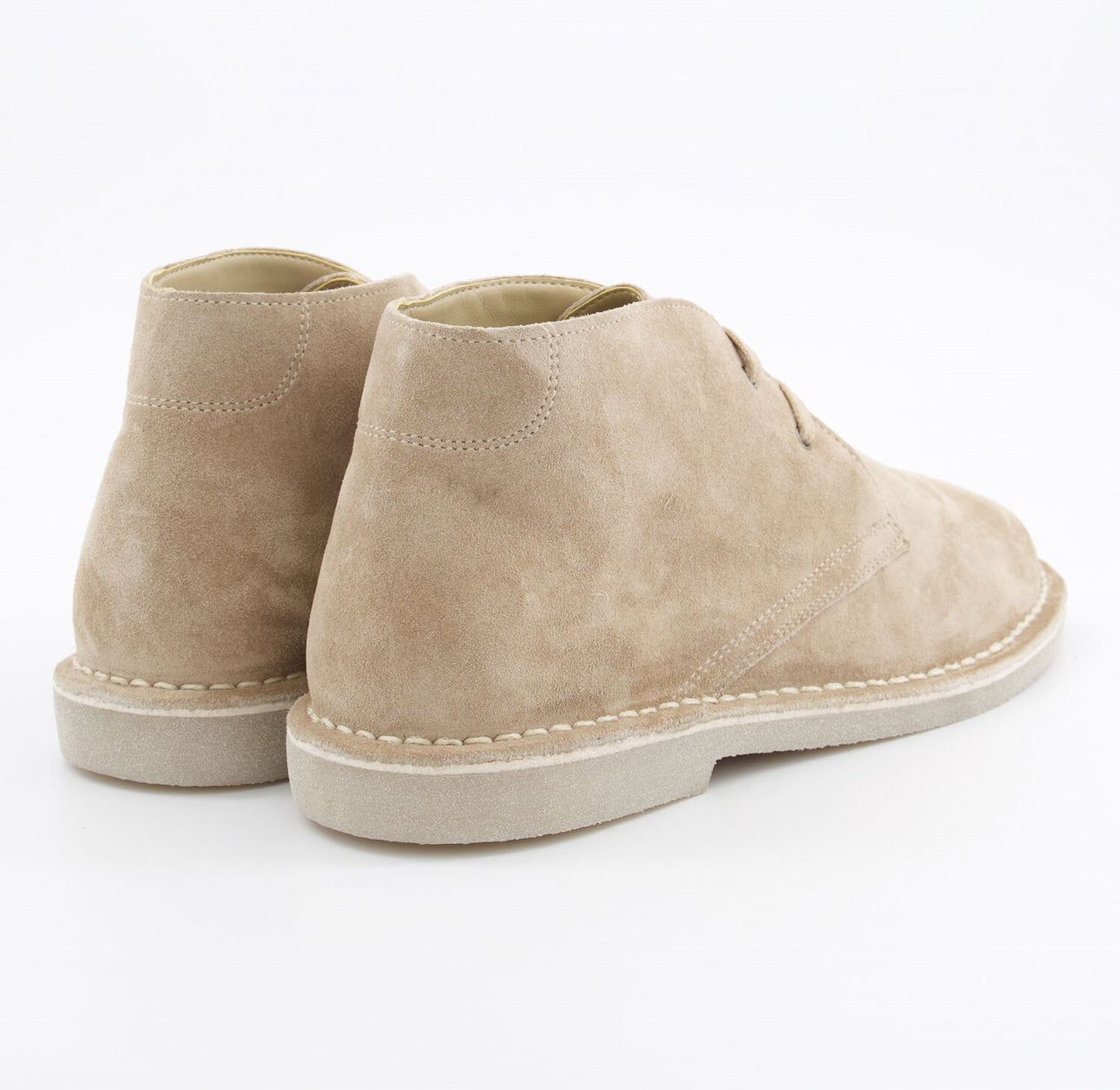 SKOVDE Beige Suede Desert Bootsz: Timeless Minimalism with Effortless Sophistication