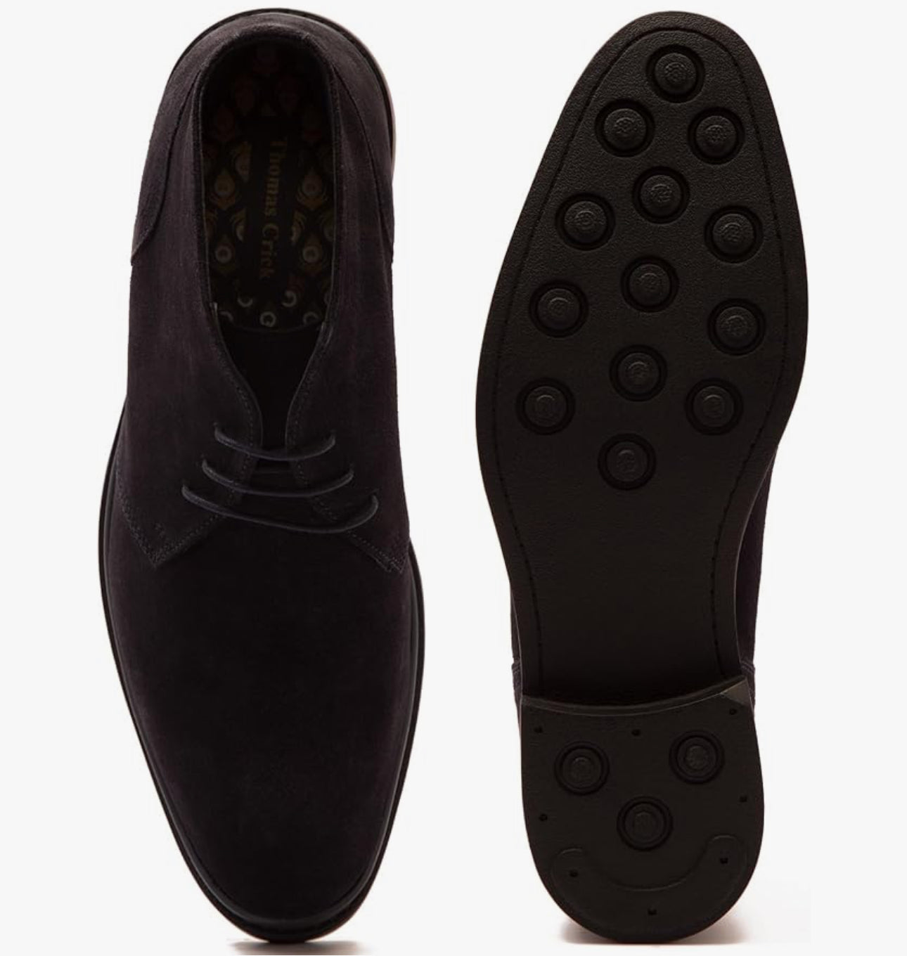 Thomas Crick ‘Santiago’ Men’s Suede Chukka Boots – Refined Comfort