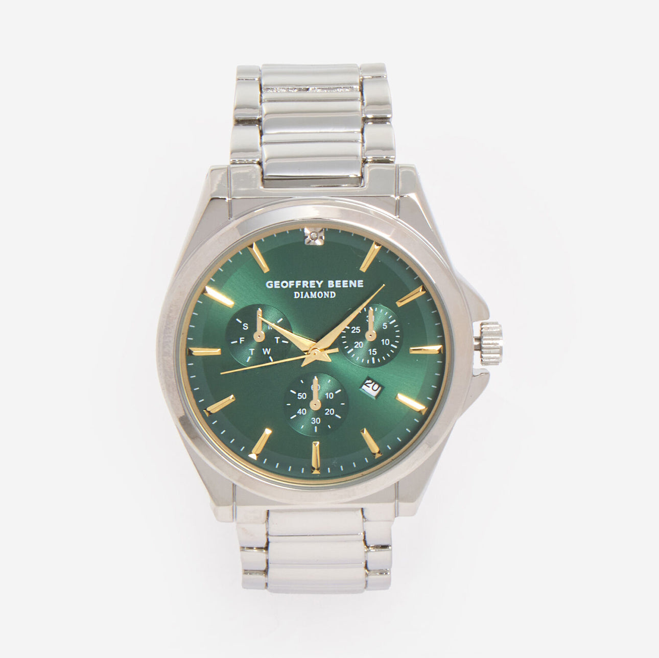 Geoffrey Beene Green Link Watch – Limited Edition Bold Elegance
