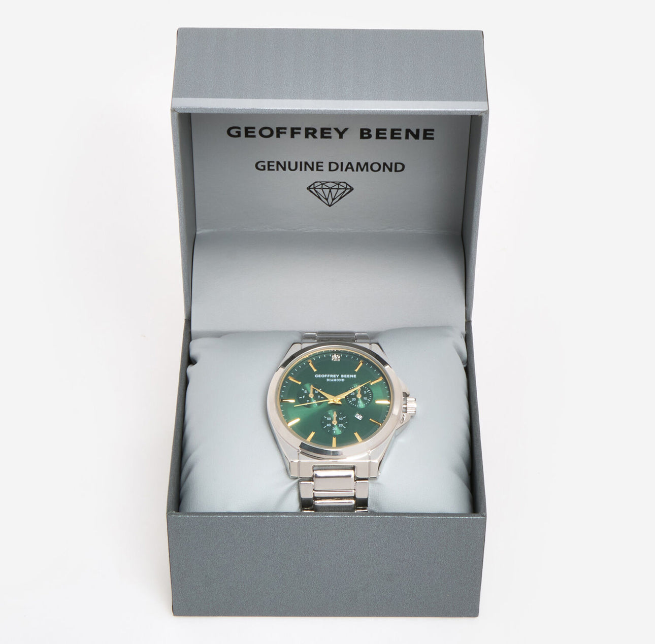 Geoffrey Beene Green Link Watch – Limited Edition Bold Elegance