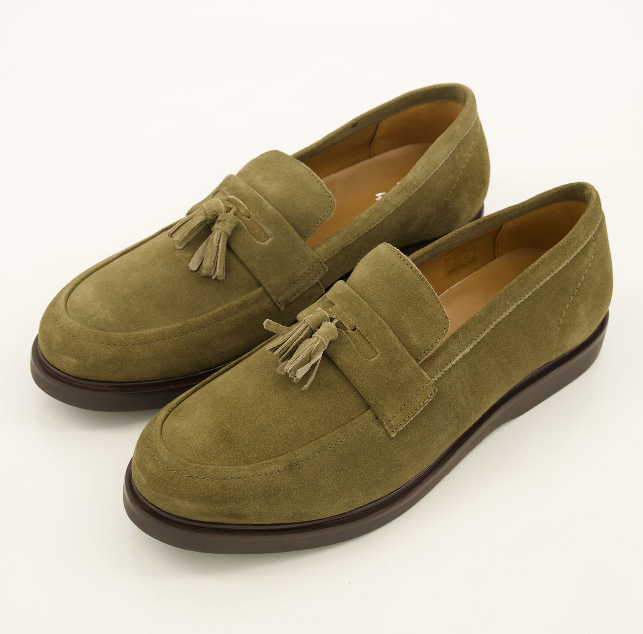 Hudson Light Khaki Suede Calveston Loafers – Limited Edition Relaxed Luxury