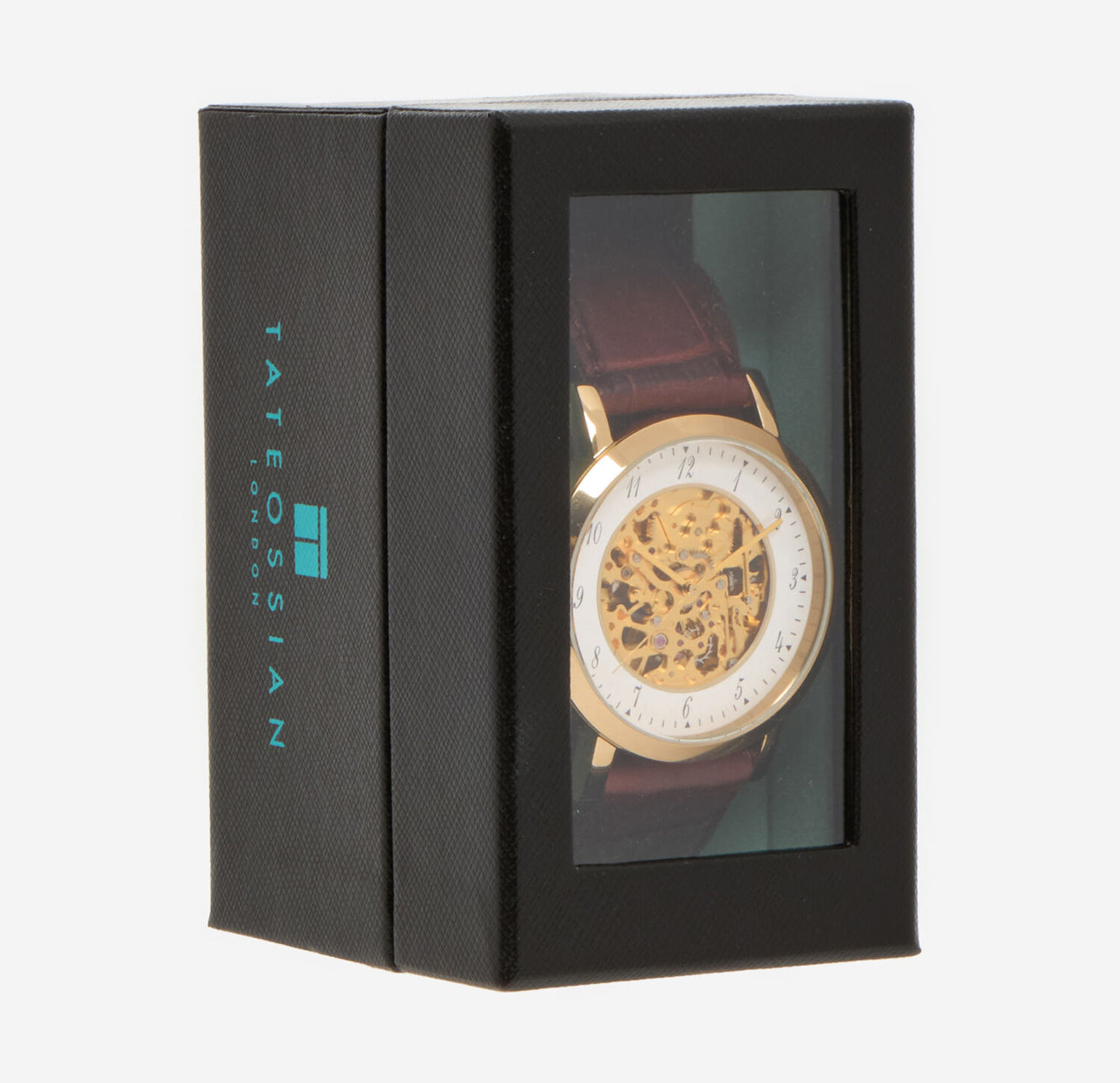 Tateossian Yellow Gold Plated Automatic Skeleton Watch – Limited Edition Luxury