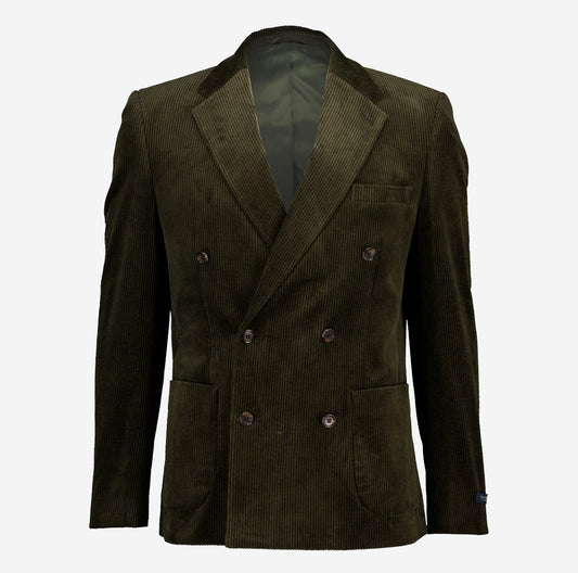Fisk of Oslo Green Corduroy Blazer – Limited Edition Elegance with a Contemporary Twist
