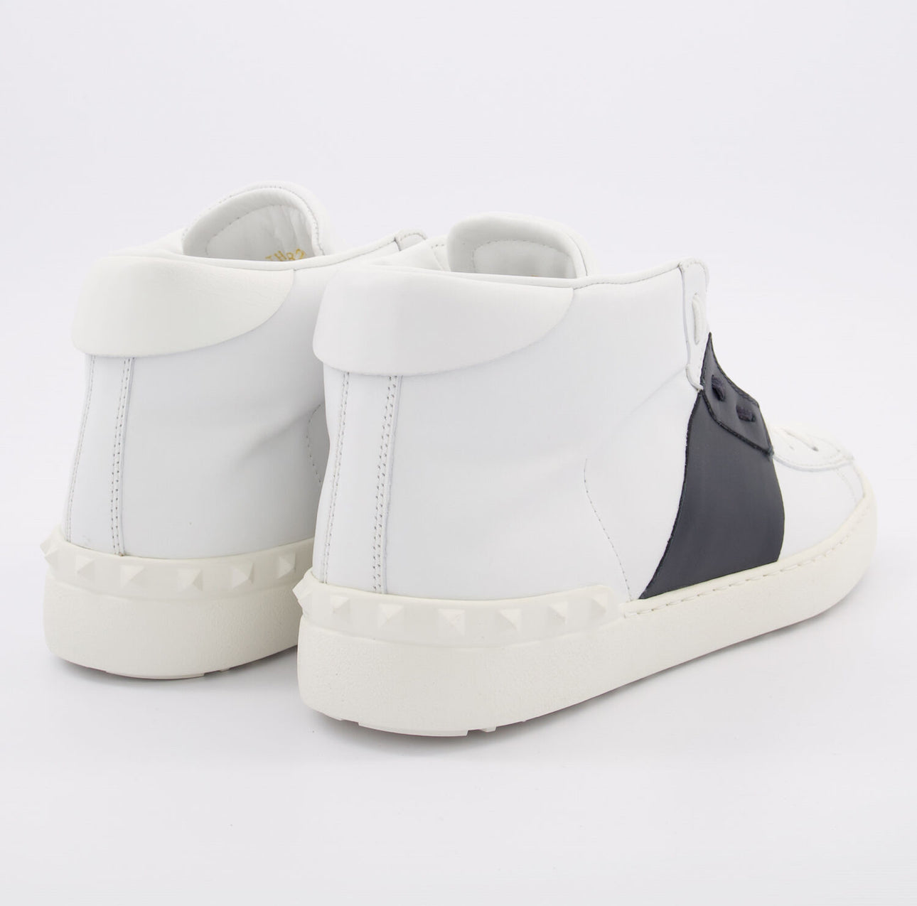 VALENTINO GARAVANI
Black & White Leather Two Tone Trainers