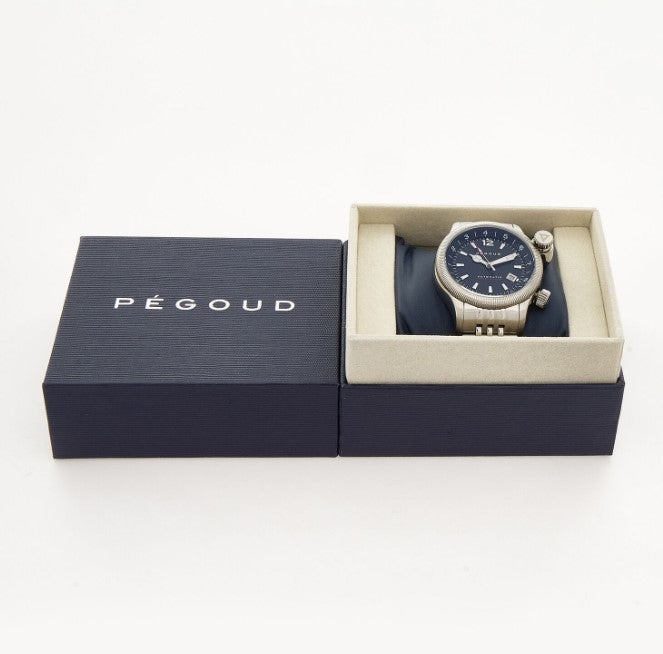Pegoud Silver Tone Automatic Watch